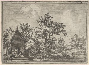 Bir Kulübenin Önündeki İki Fıçı, 17. yüzyıl. by Allart van Everdingen