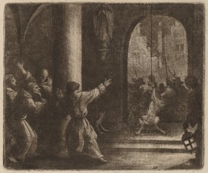 Kurt ve Manastır Çanı, muhtemelen c. 16451656. by Allart van Everdingen
