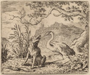 Kurt ve Turna, muhtemelen c. 16451656. by Allart van Everdingen
