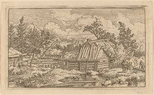 Suda Yüzen İki Kiriş, muhtemelen c. 16451656. by Allart van Everdingen