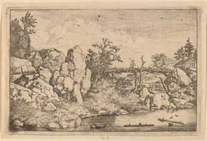 Suda İki Kütük by Allart van Everdingen