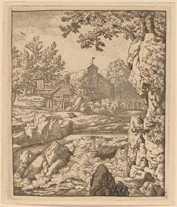 Şelale, muhtemelen c. 16451656. by Allart van Everdingen