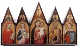 Azizler ile Madonna ve Çocuk.
