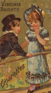 Allen &..., 1886 için Virginia Brights Cigarettes