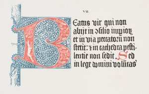 Litografi Sanatı: Psalter- Initial B, Levha VIII by Alois Senefelder