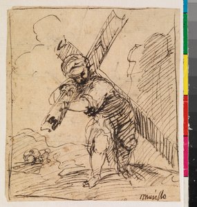 Haç taşıyan İsa, recto, 17. yüzyıl by Alonso Cano