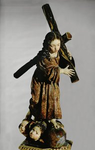 Nino de la Pasion (polikrom ahşap)