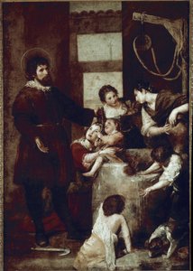 Aziz İsidore emekçi ve kuyunun mucizesi (tuval üzerine yağlı boya by Alonso Cano