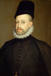 Philip II'nin portresi 1527-1598, İspanya ve Portekiz Kralı, 1568 by Alonso Sánchez Coello