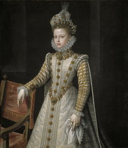 İnfanta Isabella Clara Eugenia 1566-1633, 1579 by Alonso Sánchez Coello