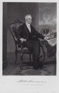 Abbott Lawrence (gravür) by Alonzo (after) Chappel