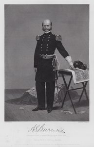 Ambrose Everett Burnside (gravür) by Alonzo (after) Chappel