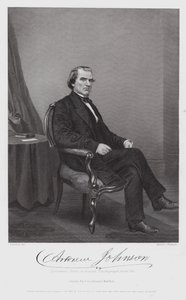 Andrew Johnson (engraving) by Alonzo (after) Chappel