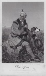 Daniel Boone (gravür) by Alonzo (after) Chappel
