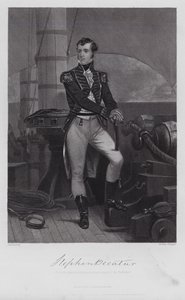 Stephen Decatur (engraving) by Alonzo (after) Chappel