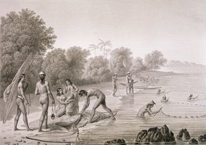 Mariannas Adaları yerlileri tarafından kullanılan geleneksel balıkçılık yöntemleri, Louis Claude Desaulses de Freycinet