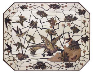 Charger, marquetry, Ferdinand Duvinage, 1880 dolayları