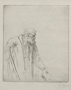 bir dilenci by Alphonse Legros