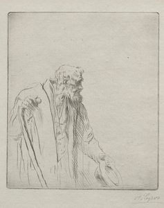 Bir Dilenci. by Alphonse Legros