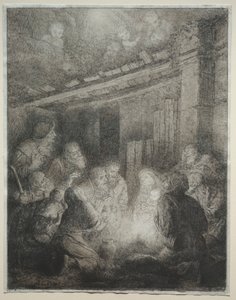 Çobanların Hayranlığı. by Alphonse Legros