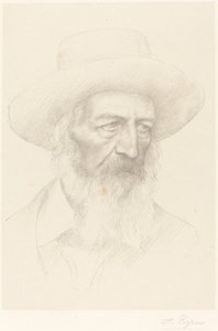 Alfred, Lord Tennyson. by Alphonse Legros