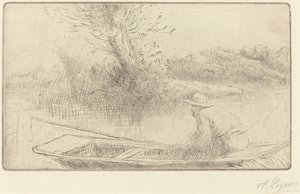 Thames boyunca by Alphonse Legros