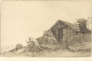 Tepenin Üstü Boyunca by Alphonse Legros