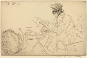 Alphonse Legros Çizimi. by Alphonse Legros