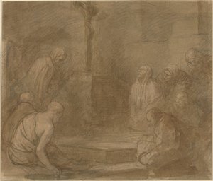 Haçın dibinde by Alphonse Legros