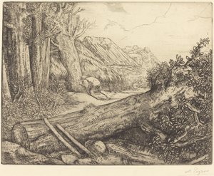 Oduncuların Evinde (Chez les bucherons) by Alphonse Legros