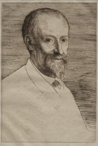 Auguste Poulet-Malassis. by Alphonse Legros