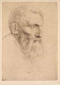 Auguste Rodin, 1881. by Alphonse Legros