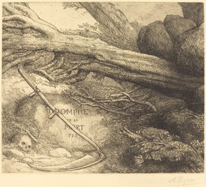 Avalanche: Triumph of Death için Frontispiece Çığ: Triumph of Death için Frontispiece. by Alphonse Legros