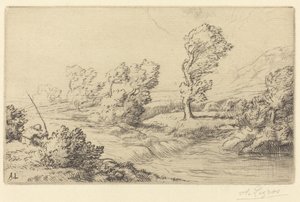 Marne Kıyıları (Bord de la Marne) by Alphonse Legros