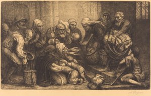 Brüksel Dilenciler Brugge Dilenciler. by Alphonse Legros