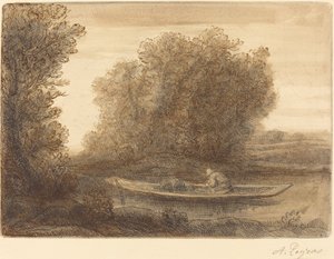 Nehirde Bend (Un coin de riviere) by Alphonse Legros