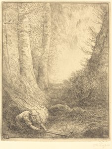 Otları Yakmak Çim yakıcı. by Alphonse Legros