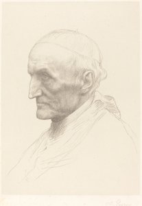 Kardinal Manning, 2. plaka. by Alphonse Legros