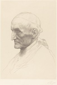 Kardinal Manning, 2. plaka by Alphonse Legros