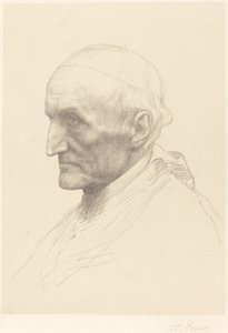 Kardinal Manning, 2. plaka by Alphonse Legros
