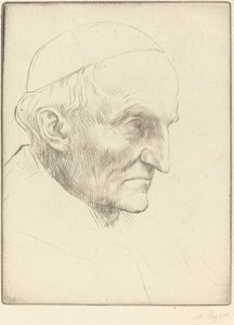 Kardinal Manning, 3. plaka. by Alphonse Legros