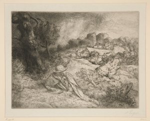 Geri Dönenlerin Kalesi by Alphonse Legros