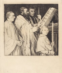 Korolar, 1. plaka Le lutrin. by Alphonse Legros