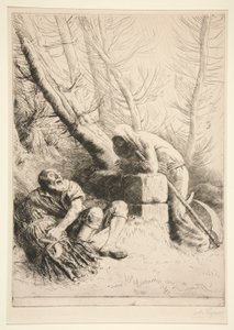 ölüm ve oduncu by Alphonse Legros