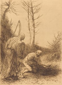 Ölüm ve Oduncu, 2. tabak (Le mort et le bucheron) by Alphonse Legros