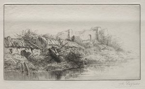 terkedilmiş köy by Alphonse Legros