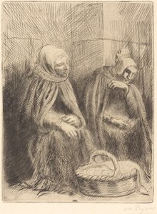 Yumurta satıcıları, 1. tabak by Alphonse Legros