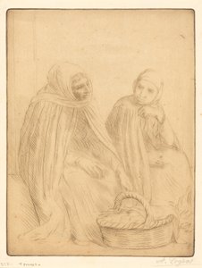 Yumurta satıcıları, 1. tabak Yumurta satıcıları. by Alphonse Legros