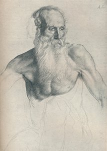 Uzun Sakallı Yaşlı Adamın İncelenmesi, c1895, 1923 by Alphonse Legros