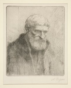 Etude de vieillard (Yaşlı Bir Adamın Çalışması) by Alphonse Legros